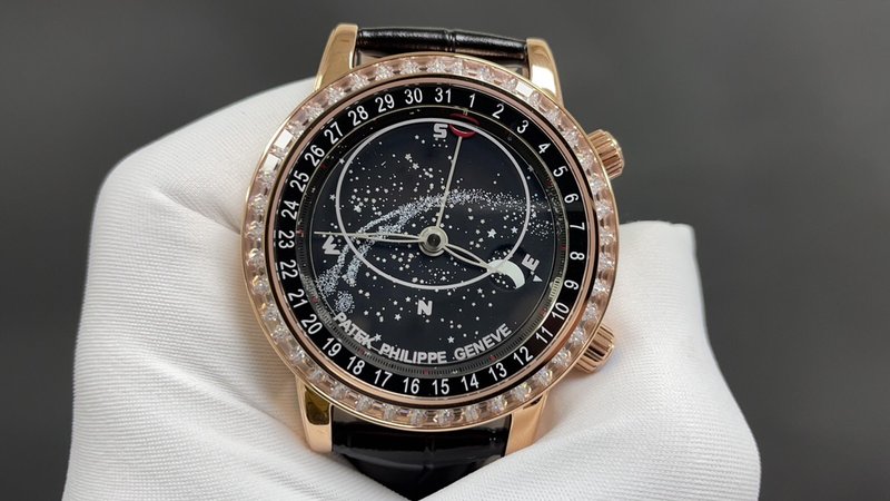 파텍필립 스카이문 로즈골드 블랙 페이스 43mm 001-284541
