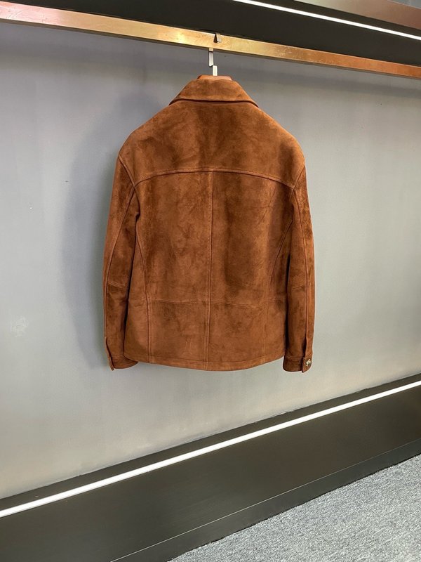 Loro Piana 스웨이드 양가죽 워크 재킷 001-284572