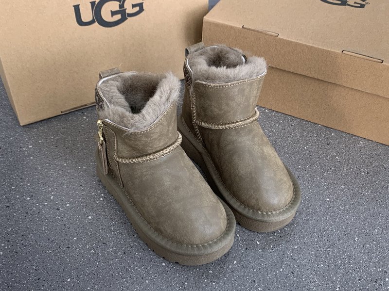 UGG 민족풍 방수 지퍼 아동 스노우부츠 001-284619