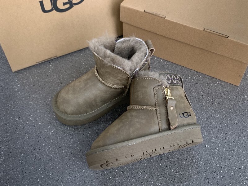 UGG 민족풍 방수 지퍼 아동 스노우부츠 001-284619
