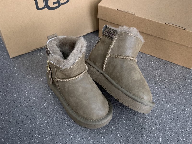 UGG 민족풍 방수 지퍼 아동 스노우부츠 001-284619