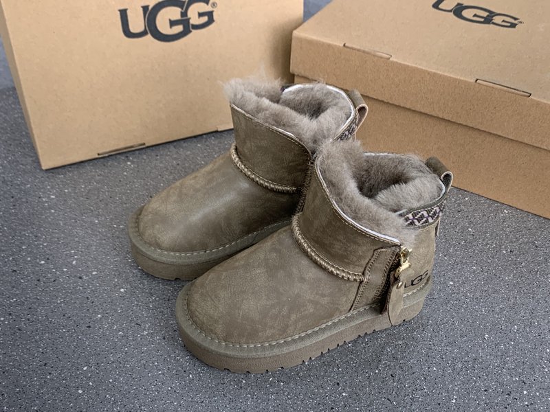 UGG 민족풍 방수 지퍼 아동 스노우부츠 001-284619