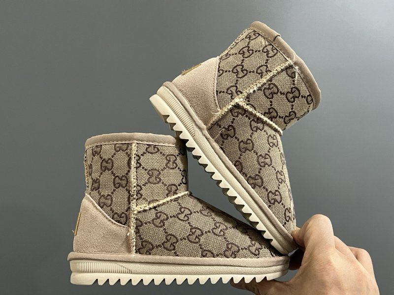 UGG 구찌 LV 콜라보 미들 아동 스노우부츠 001-284697