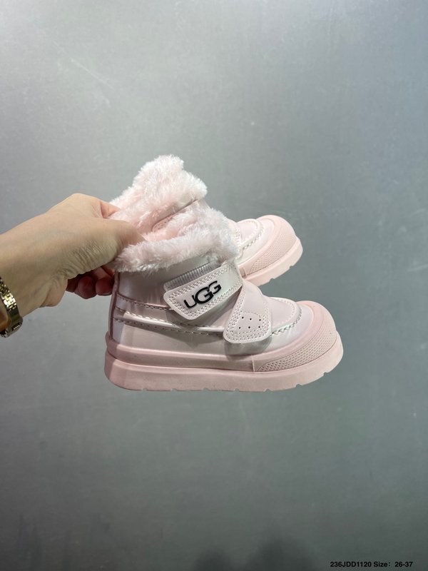UGG 신상 벨크로 털 안감 아동 미들 부츠 001-284720