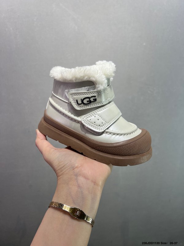 UGG 신상 벨크로 털 안감 아동 미들 부츠 001-284720
