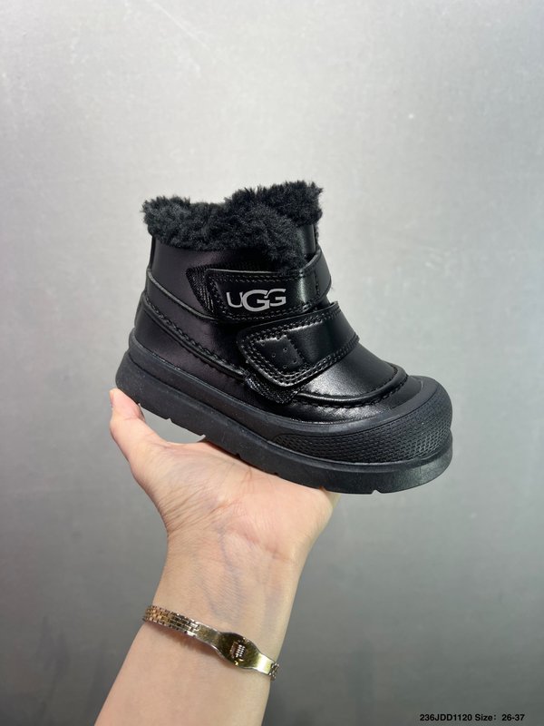 UGG 신상 벨크로 털 안감 아동 미들 부츠 001-284720