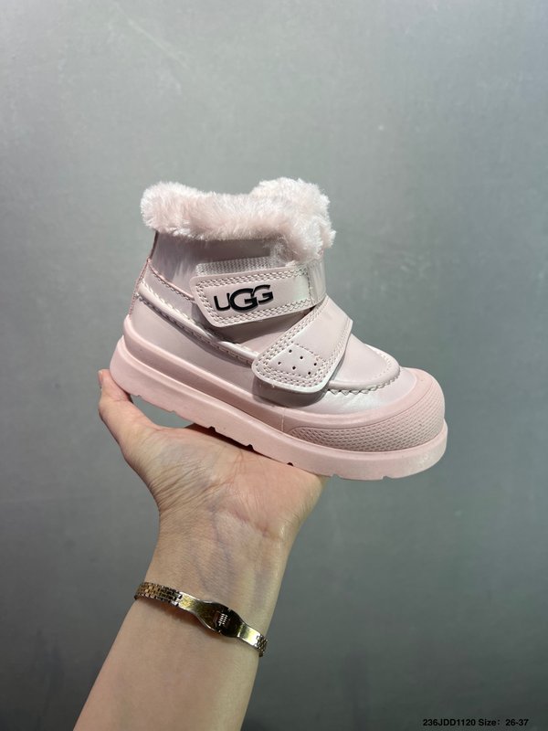 UGG 신상 벨크로 털 안감 아동 미들 부츠 001-284720
