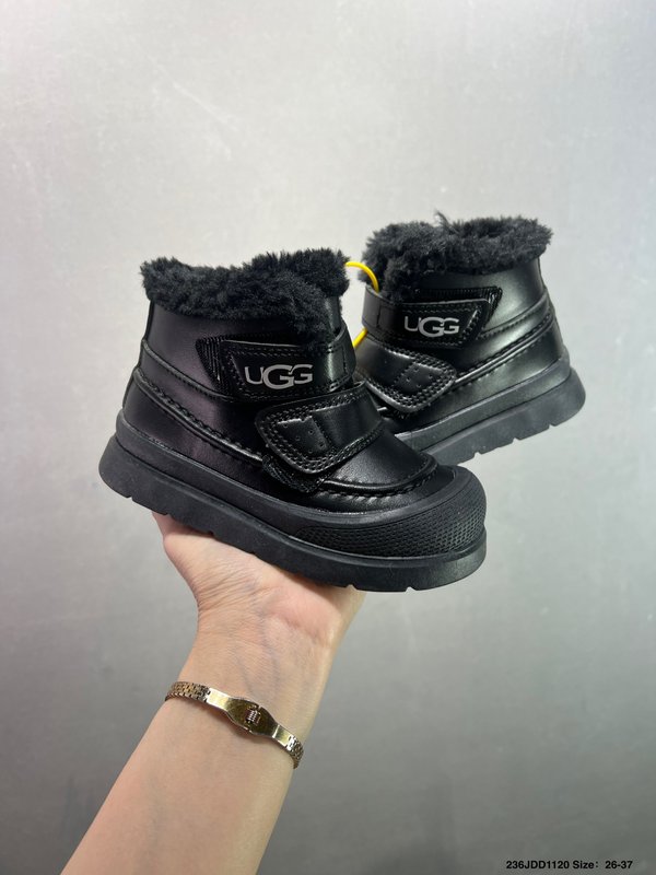 UGG 매직테이프 퍼 아동 미들 부츠 001-284721