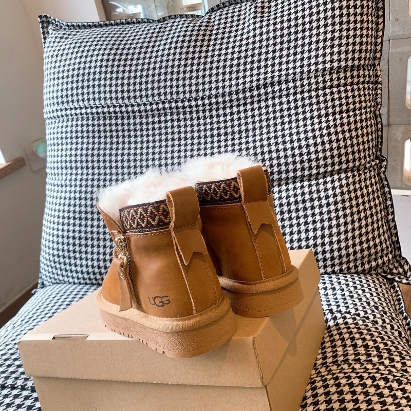 UGG 방수 지퍼 아동 신발 양모 원피스 스노우 부츠 001-284729