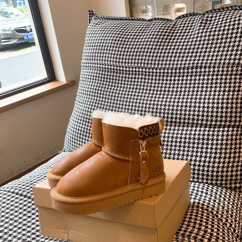 UGG 방수 지퍼 아동 신발 양모 원피스 스노우 부츠 001-284729