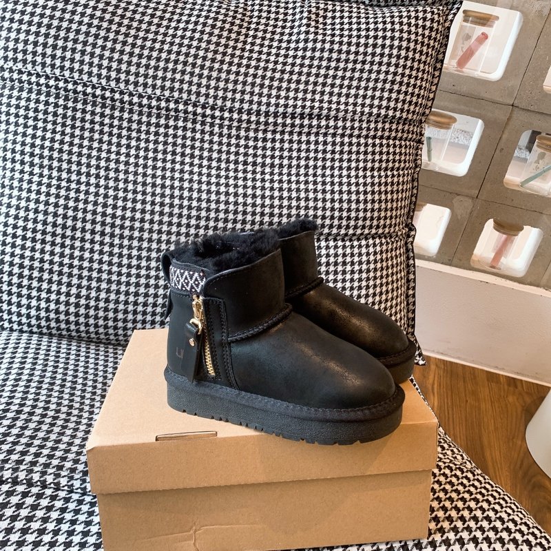 UGG 에스닉 방수 가죽 지퍼 아동 부츠 001-284731