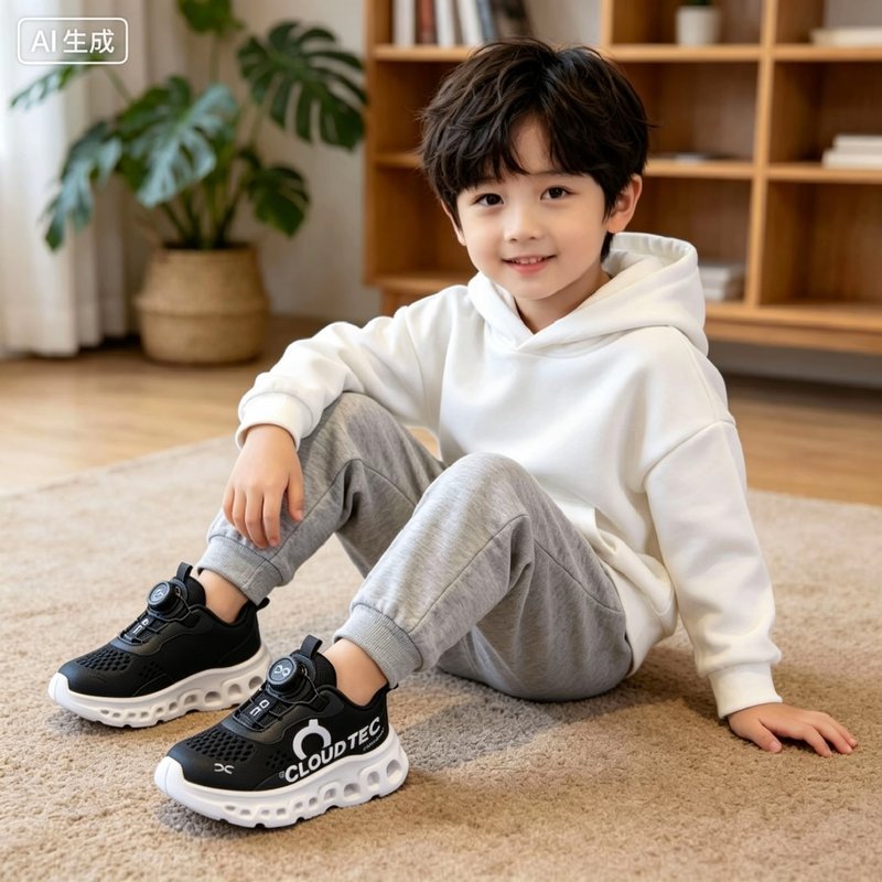 온러닝 몬스터 2세대 회전 버클 아동 운동화 001-284989