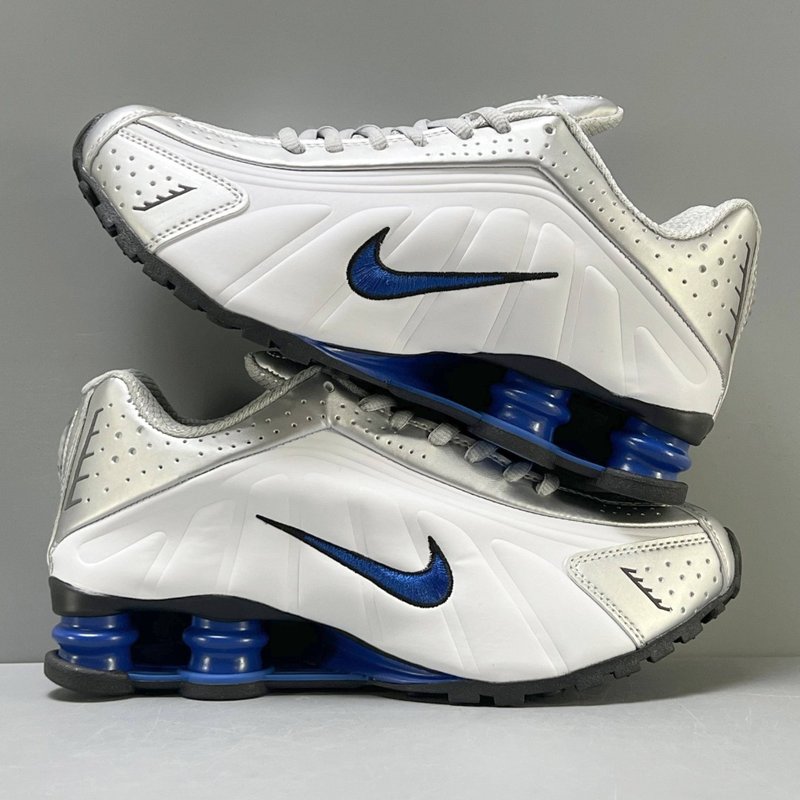 YH버전 Nike Shox R4 실버블루 남성화 001-285249