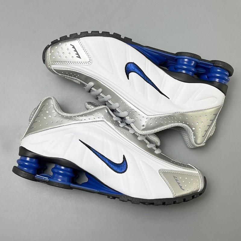 YH버전 Nike Shox R4 실버블루 남성화 001-285249