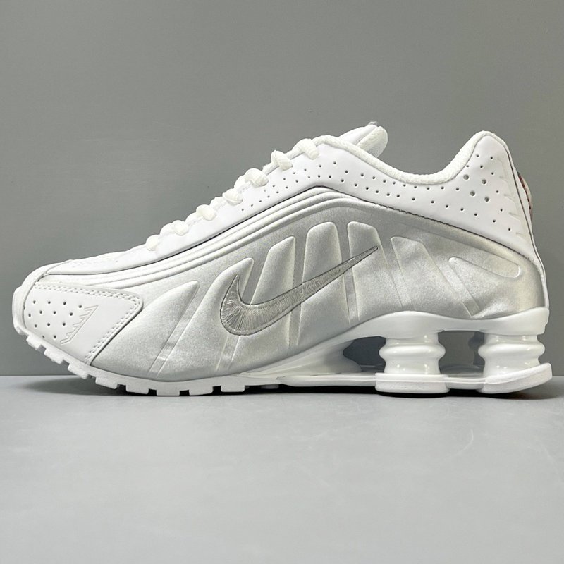 YH 버전 나이키 Shox R4 화이트 캐주얼 러닝화 001-285253