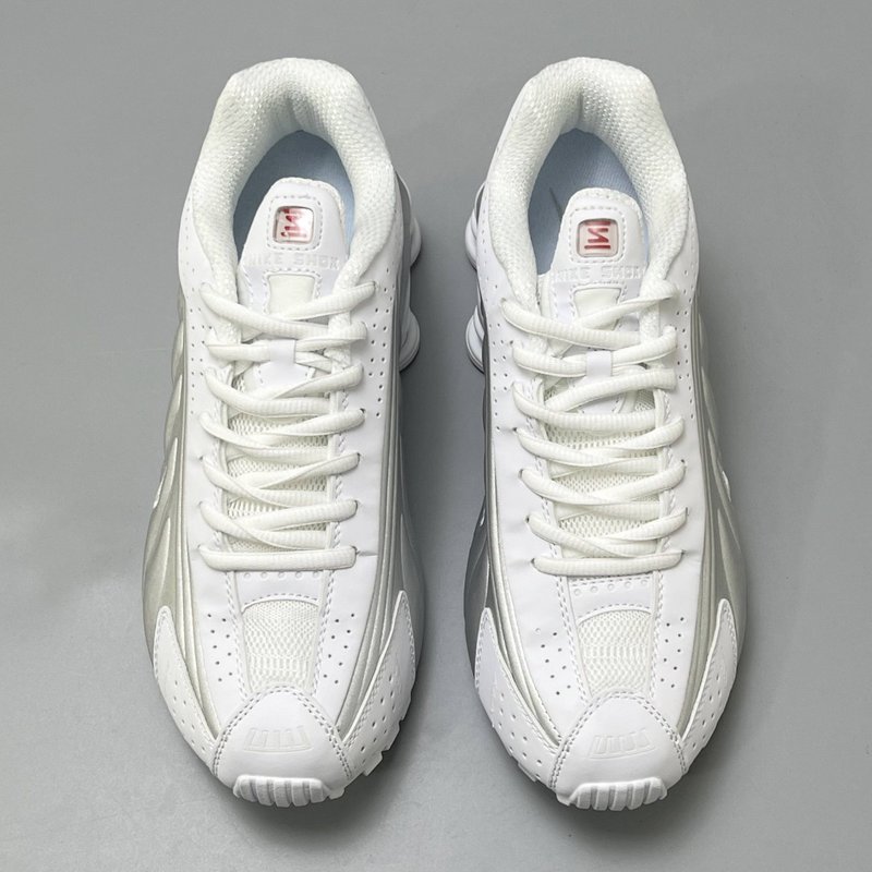 YH 버전 나이키 Shox R4 화이트 캐주얼 러닝화 001-285253