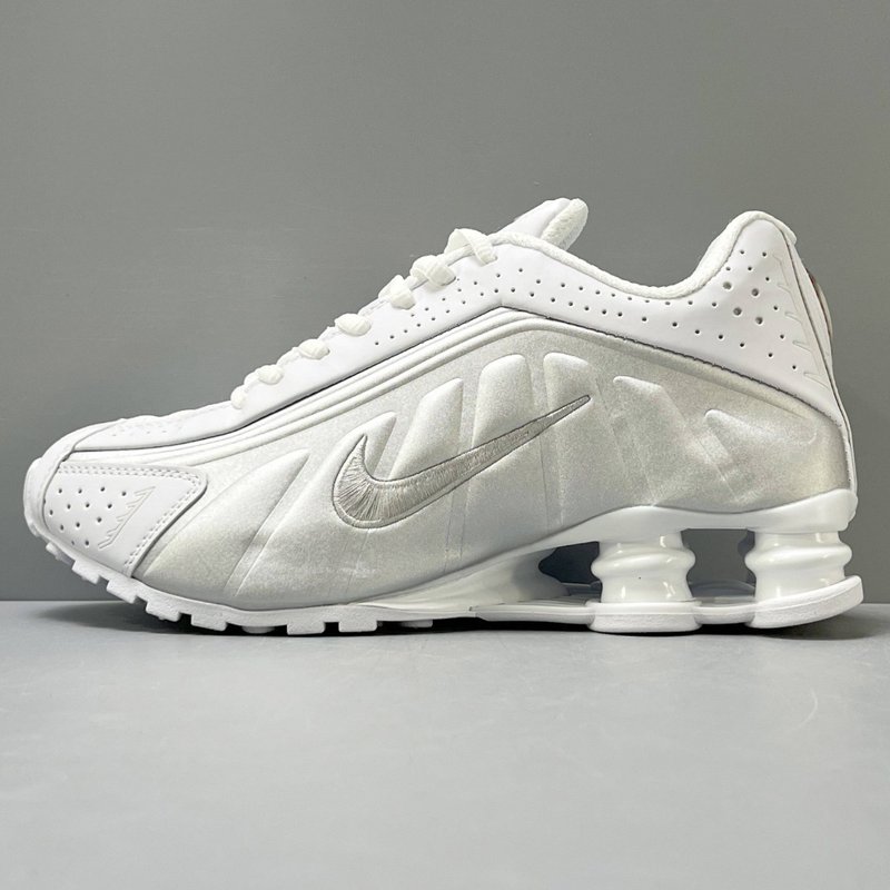 YH 버전 나이키 Shox R4 화이트 캐주얼 러닝화 001-285253