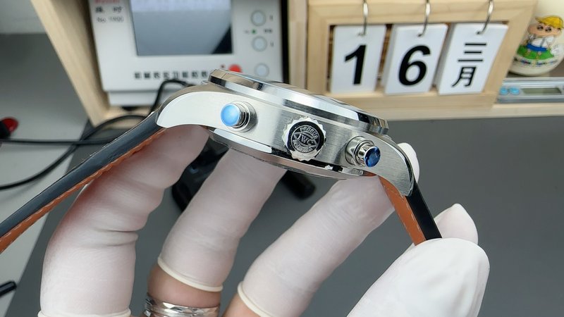 ZF IWC 파일럿 크로노 43mm 블루 001-285389