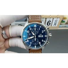 ZF IWC 파일럿 크로노 43mm 블루 001-285389
