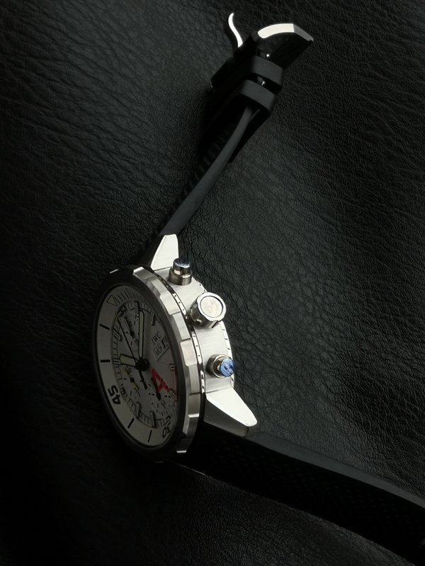 IWC 마린 크로노그래프 V6 에디션 손목시계 001-285397