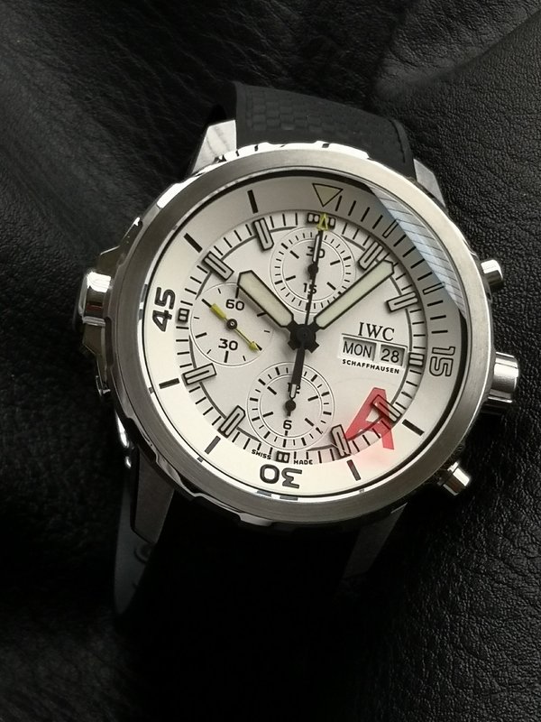 IWC 마린 크로노그래프 V6 에디션 손목시계 001-285397