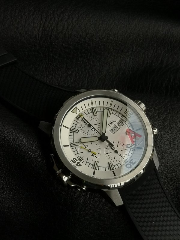 IWC 마린 크로노그래프 V6 에디션 손목시계 001-285397