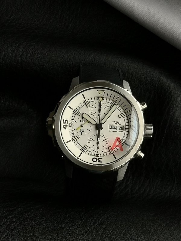 IWC 마린 크로노그래프 V6 에디션 손목시계 001-285397