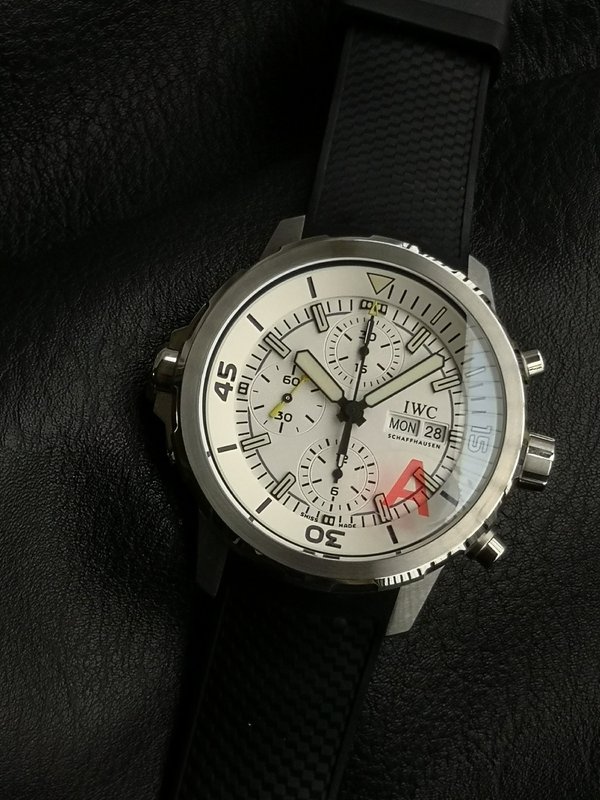 IWC 마린 크로노그래프 V6 에디션 손목시계 001-285397