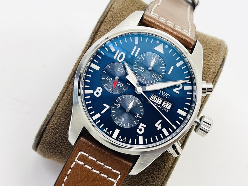 IWC 조종사 크로노그래프 시계 클래식 V2 버전 001-285400