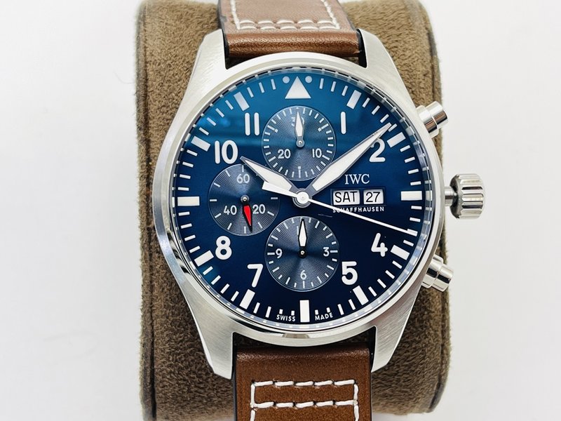 IWC 조종사 크로노그래프 시계 클래식 V2 버전 001-285400