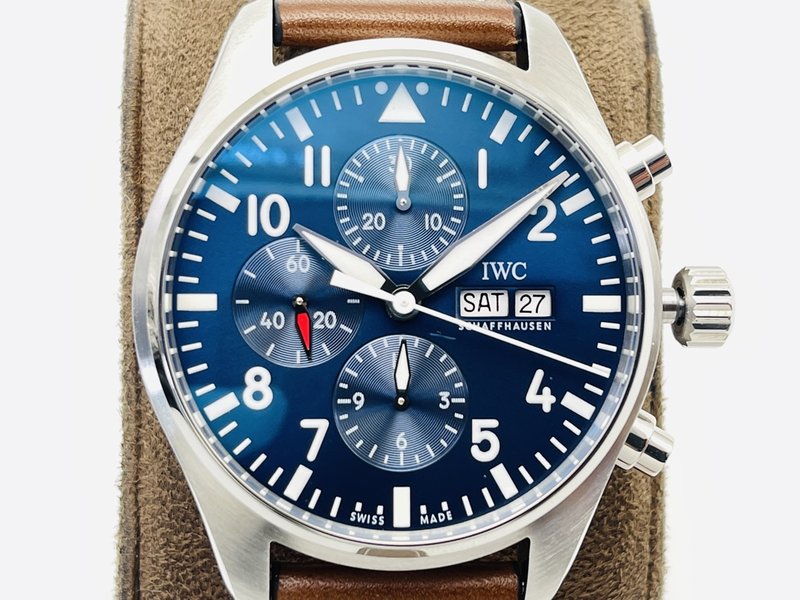 IWC 조종사 크로노그래프 시계 클래식 V2 버전 001-285400