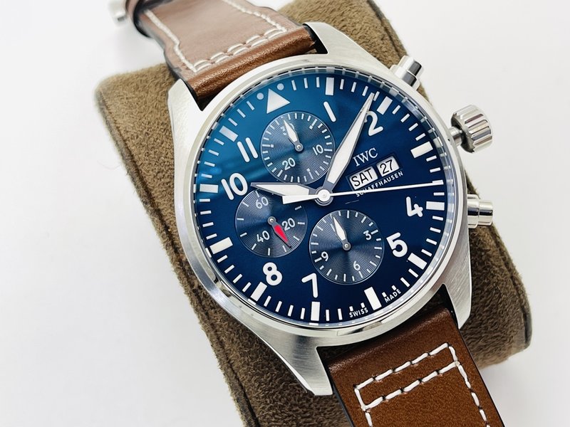 IWC 조종사 크로노그래프 시계 클래식 V2 버전 001-285400