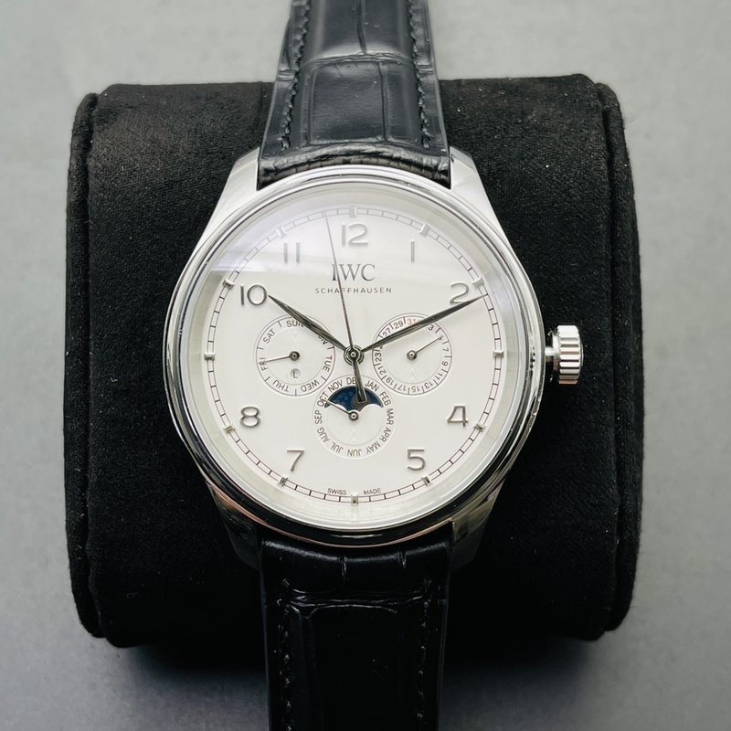 IWC 포르투갈 V2 업그레이드 퍼페추얼 캘린더 시계 001-285416