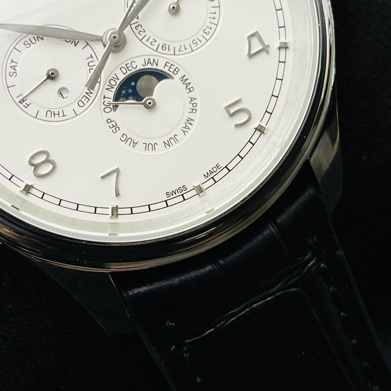 IWC 포르투갈 V2 업그레이드 퍼페추얼 캘린더 시계 001-285416