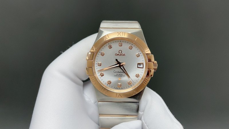 오메가 콘스텔레이션 코액셜 남성 38mm 여성 27mm 001-285458
