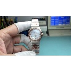 오메가 콘스텔레이션 골드-다이아 베젤 마더오브펄 다이얼 001-285490