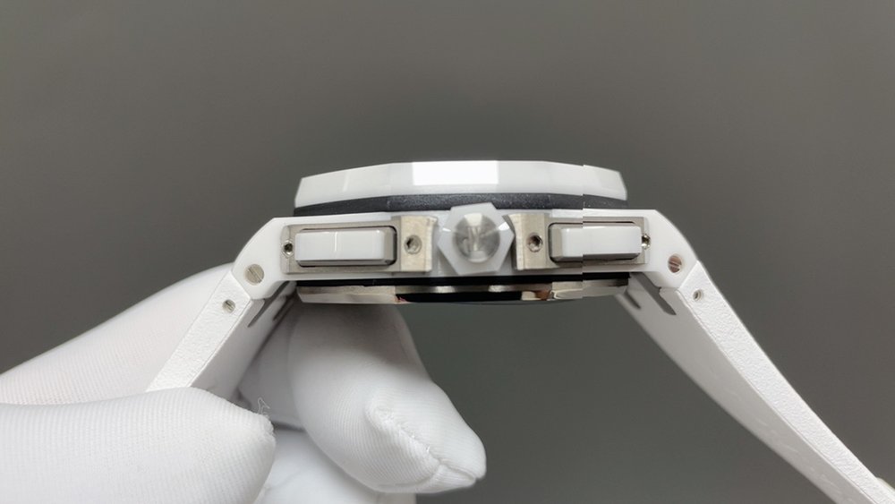 오데마 피게 화이트 세라믹 42mm 시계 최고 품질 001-285533