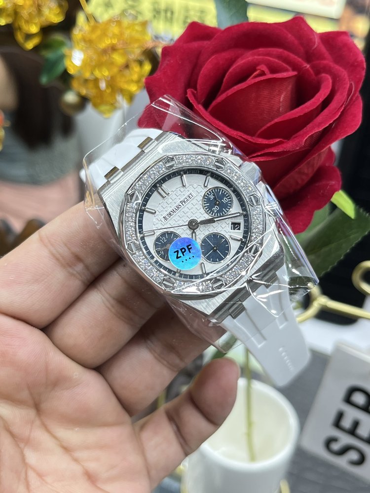 ZPF 여성용 오데마 피게 37mm 기계식 시계 001-285544