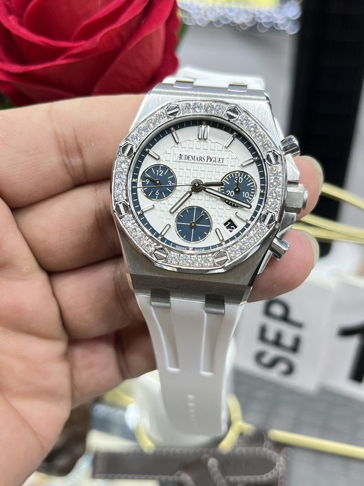 ZPF 여성용 오데마 피게 37mm 기계식 시계 001-285544