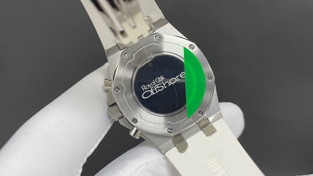 오데마피게 흰케이스 흰다이얼 블루아이 여성 37mm 최 001-285556