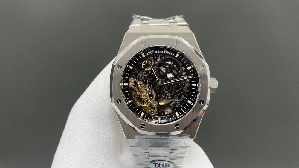 AP 화이트 골드 스켈레톤 41mm 시계 001-285584