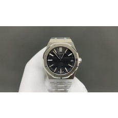 오데마 피게 화이트 케이스 블랙 다이얼 41mm 시계 001-285585