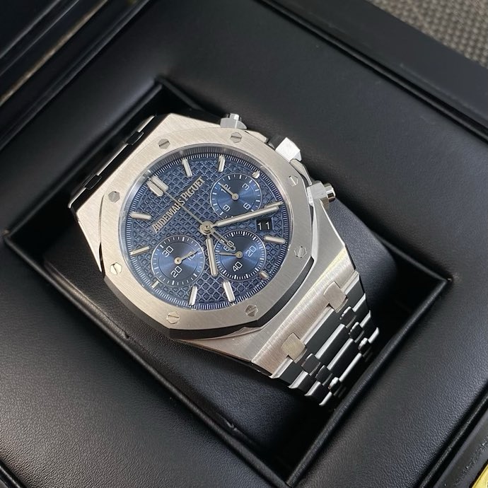 AP 41mm 기념판 블루 다이얼 시계 001-285605