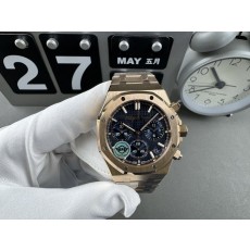 에이피 로즈골드 블루 다이얼 시계 41mm 001-285620
