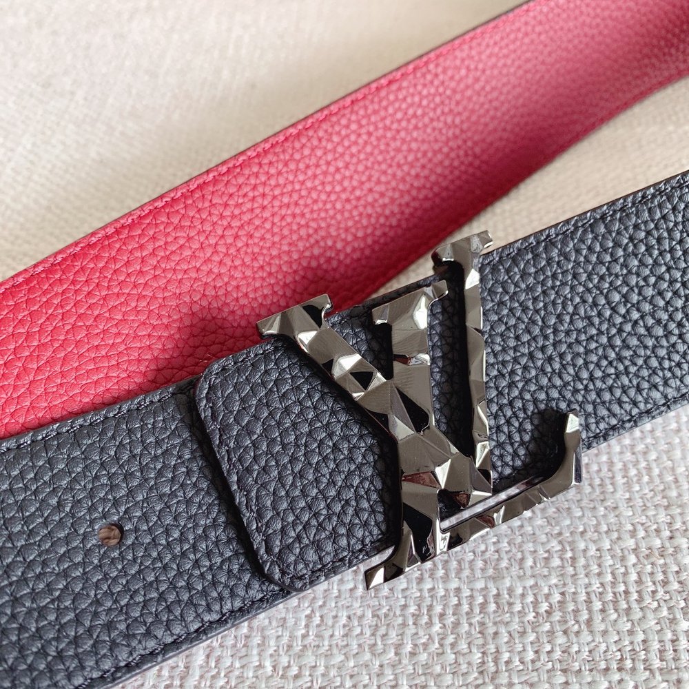 루이비통 리치 문양 소가죽 벨트 39mm 001-285681