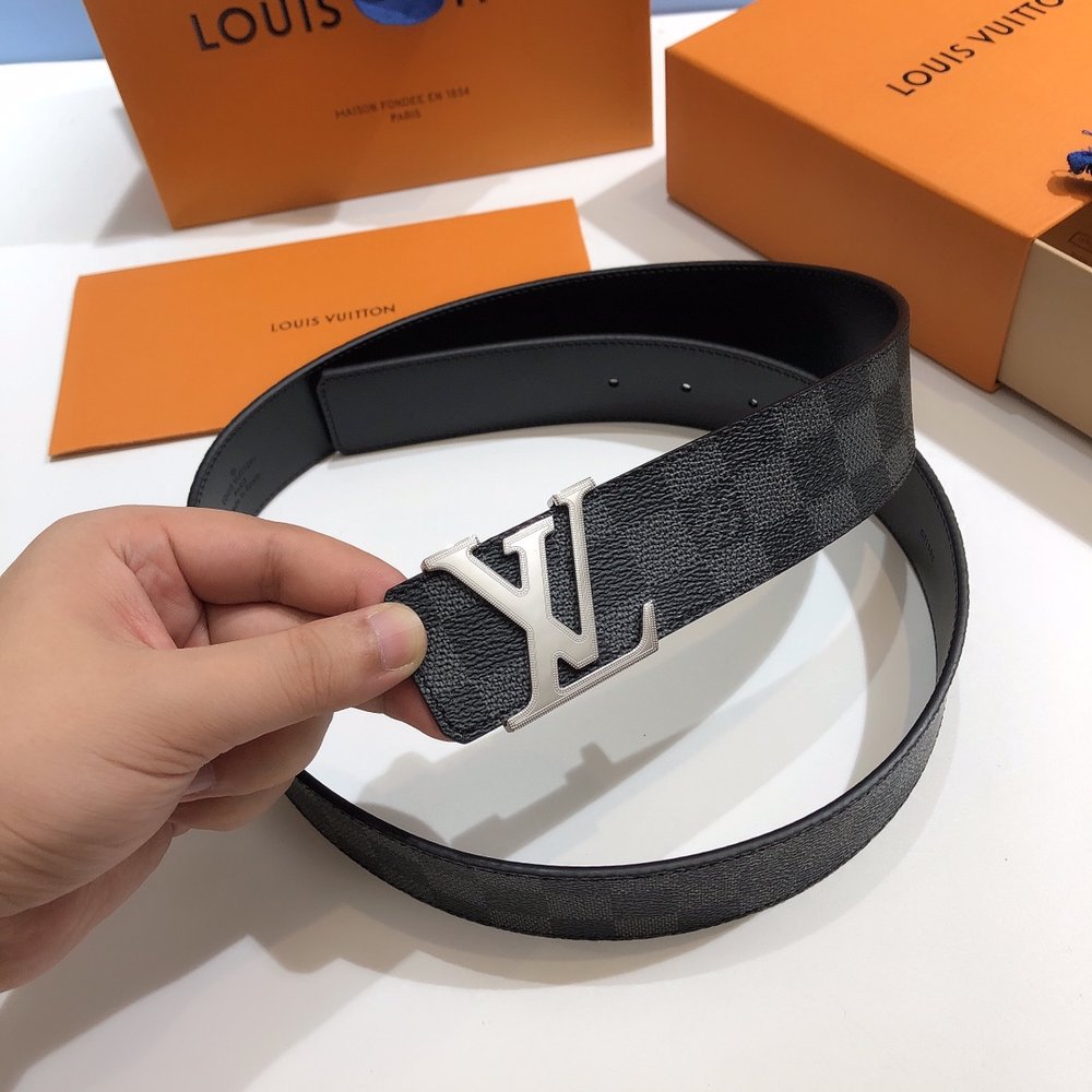 루이비통 천연 두겹 소가죽 벨트 39mm 001-285709