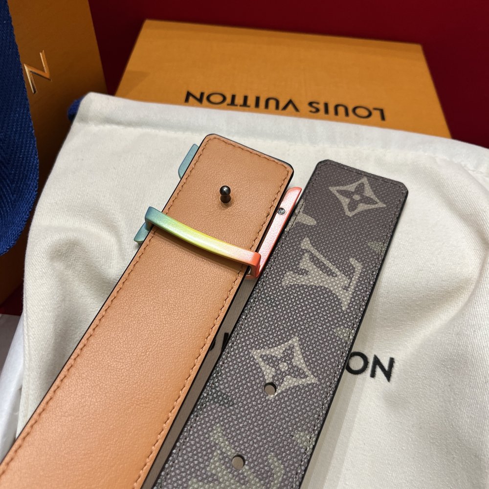 LV 커스텀 캔버스 양면 벨트 001-285752