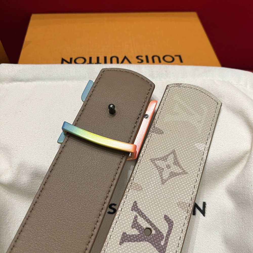 LV 캔버스 벨트 4cm 너비 양면 사용 가능 001-285753