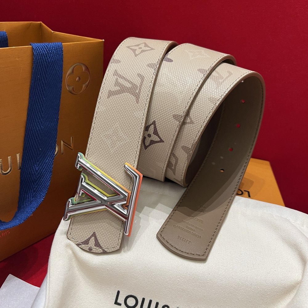 LV 캔버스 벨트 4cm 너비 양면 사용 가능 001-285753