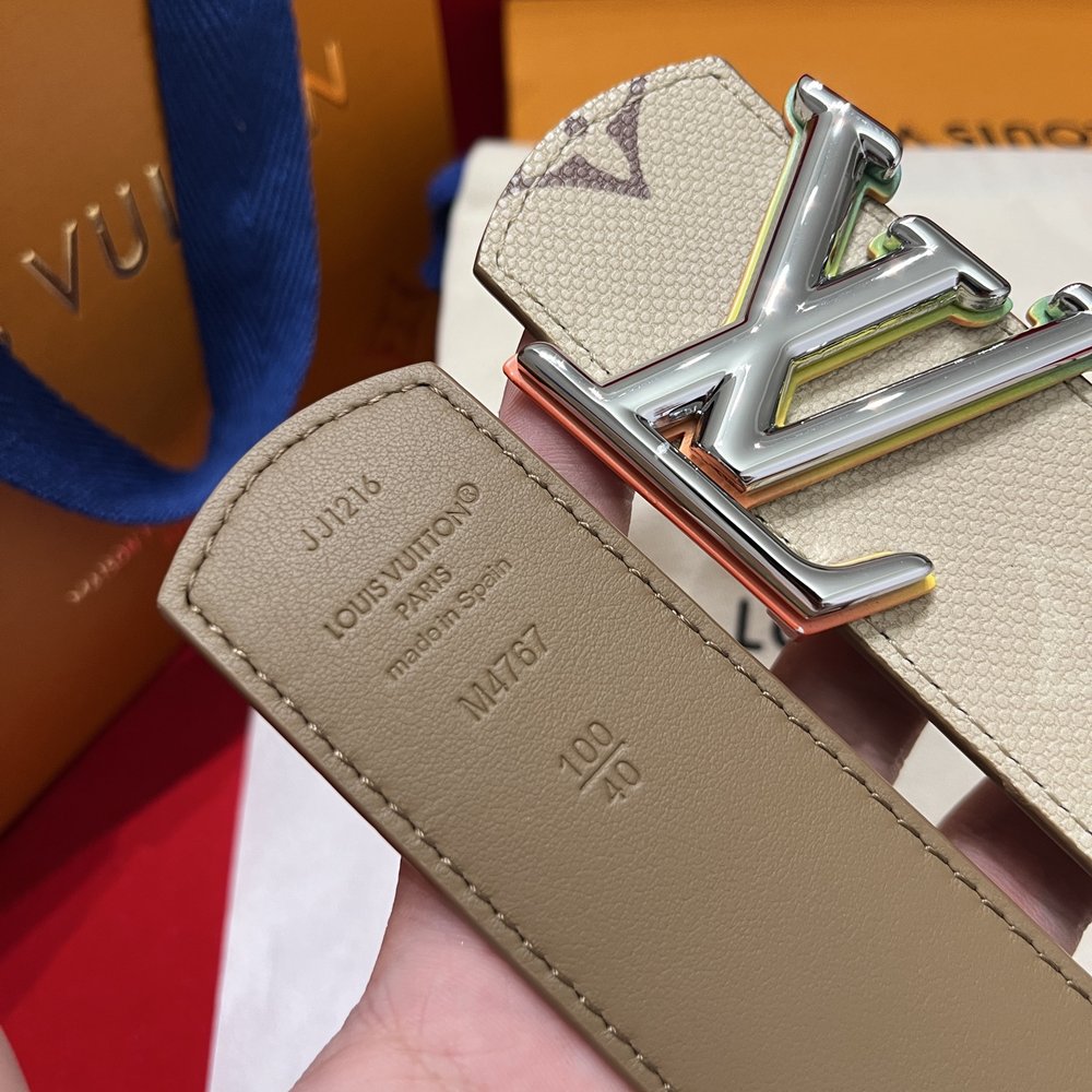 LV 캔버스 벨트 4cm 너비 양면 사용 가능 001-285753
